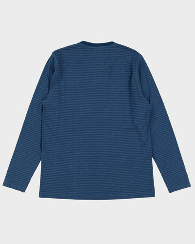 Vintage Deadstock With Tags US Polo Assn. Blue Striped Long Sleeve T-Shirt - M