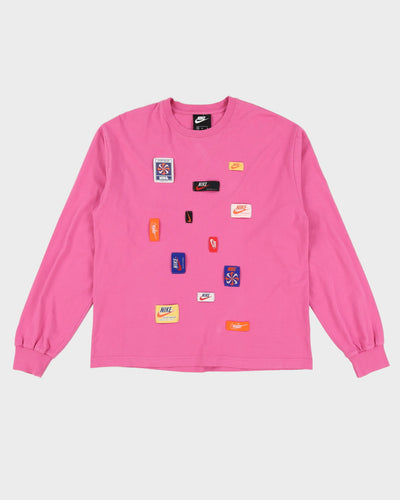 Nike Tags Pink Longsleeve T-Shirt - M