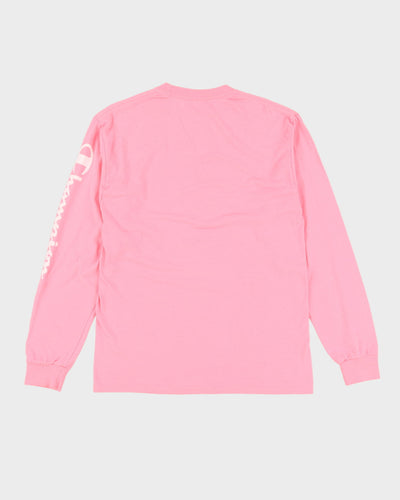 Champion Pink Long Sleeve T-Shirt - M