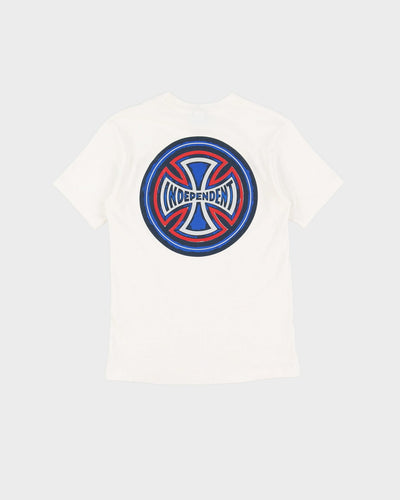 Independent Skate Brand White Graphic T-Shirt - S