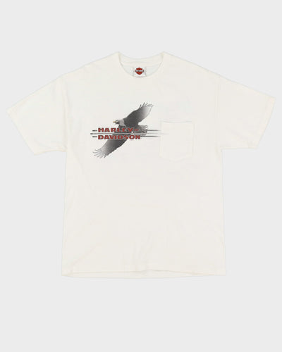 Harley Davidson Vancouver White Graphic T-Shirt - L