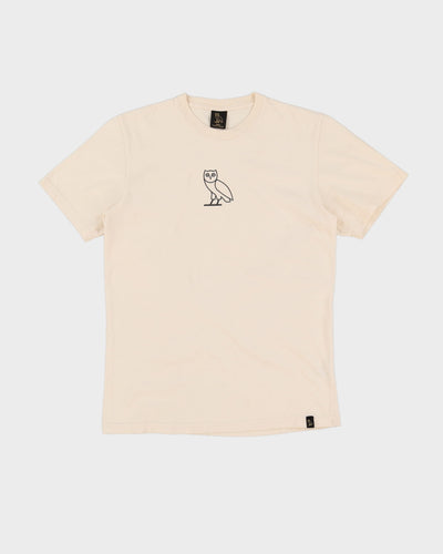 OVO Owl Logo Cream Graphic T-Shirt - S