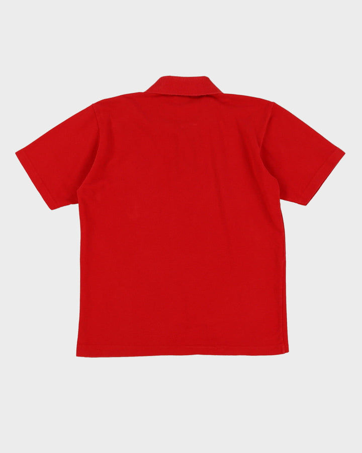 Vintage 80s Lacoste Red Polo Shirt - L