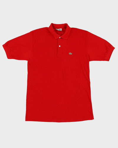 Vintage 80s Lacoste Slim Fit Red Polo Shirt - XXL