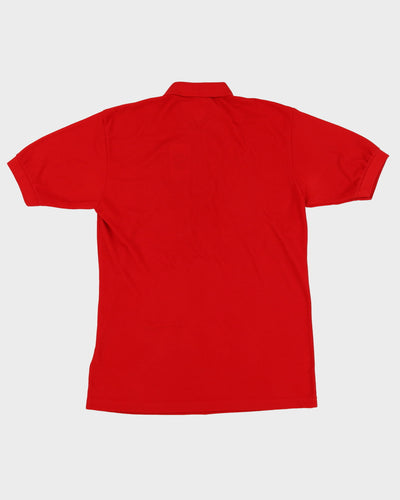 Vintage 80s Lacoste Slim Fit Red Polo Shirt - XXL