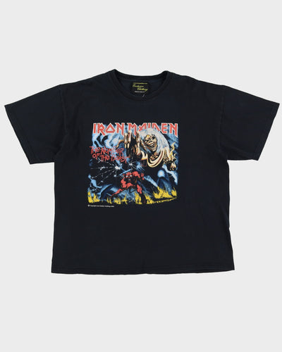 2003 Iron Maiden The Number Of The Beast Black Band T-Shirt - XL