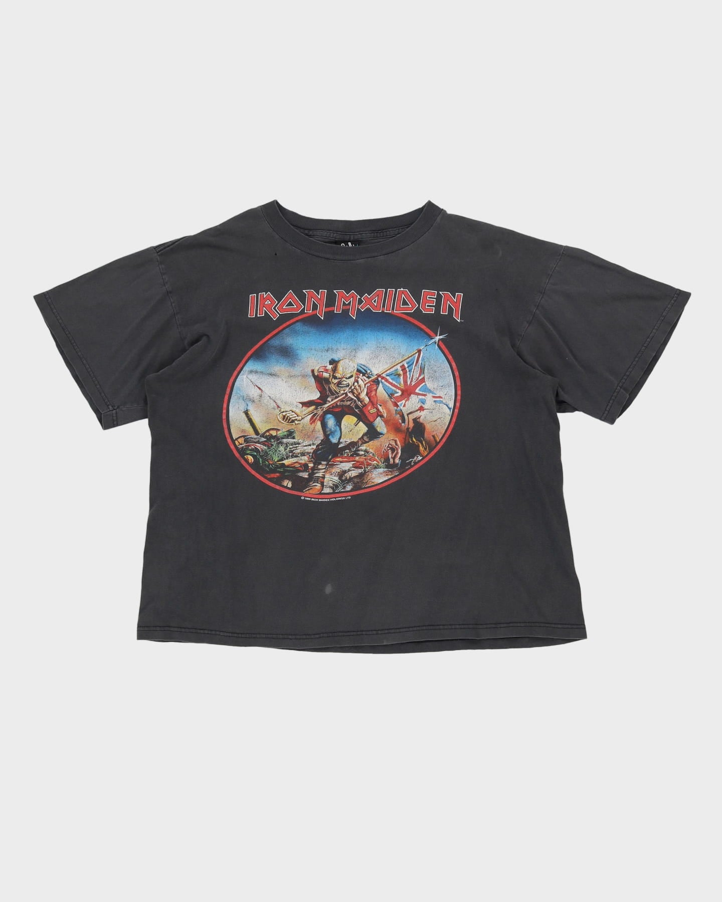 Vintage 1999 Iron Maiden Eddies U.S. Onslaught Faded / Thrashed Band Tour T-Shirt - L / XL