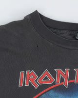 Vintage 1999 Iron Maiden Eddies U.S. Onslaught Faded / Thrashed Band Tour T-Shirt - L / XL