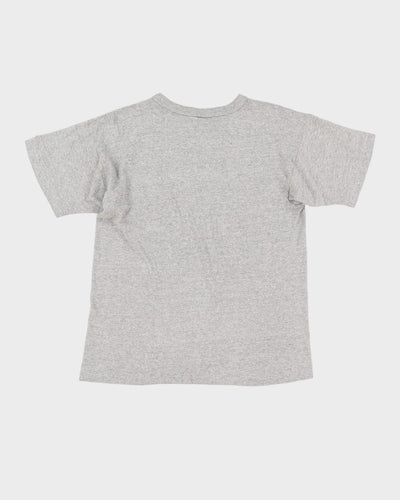 Vintage 80s Champion M.I.T. Grey Single Stitch Graphic Collegiate Varsity T-Shirt - M