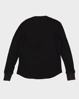 00s Y2K True Religion Danger Los Angeles Black Long Sleeve Oversized Heavyweight T-Shirt - S