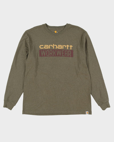 Carhartt Workwear Green Long Sleeve T-Shirt - M