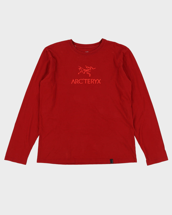 Arc'Teryx Red Basic Logo Long Sleeve T-Shirt - L