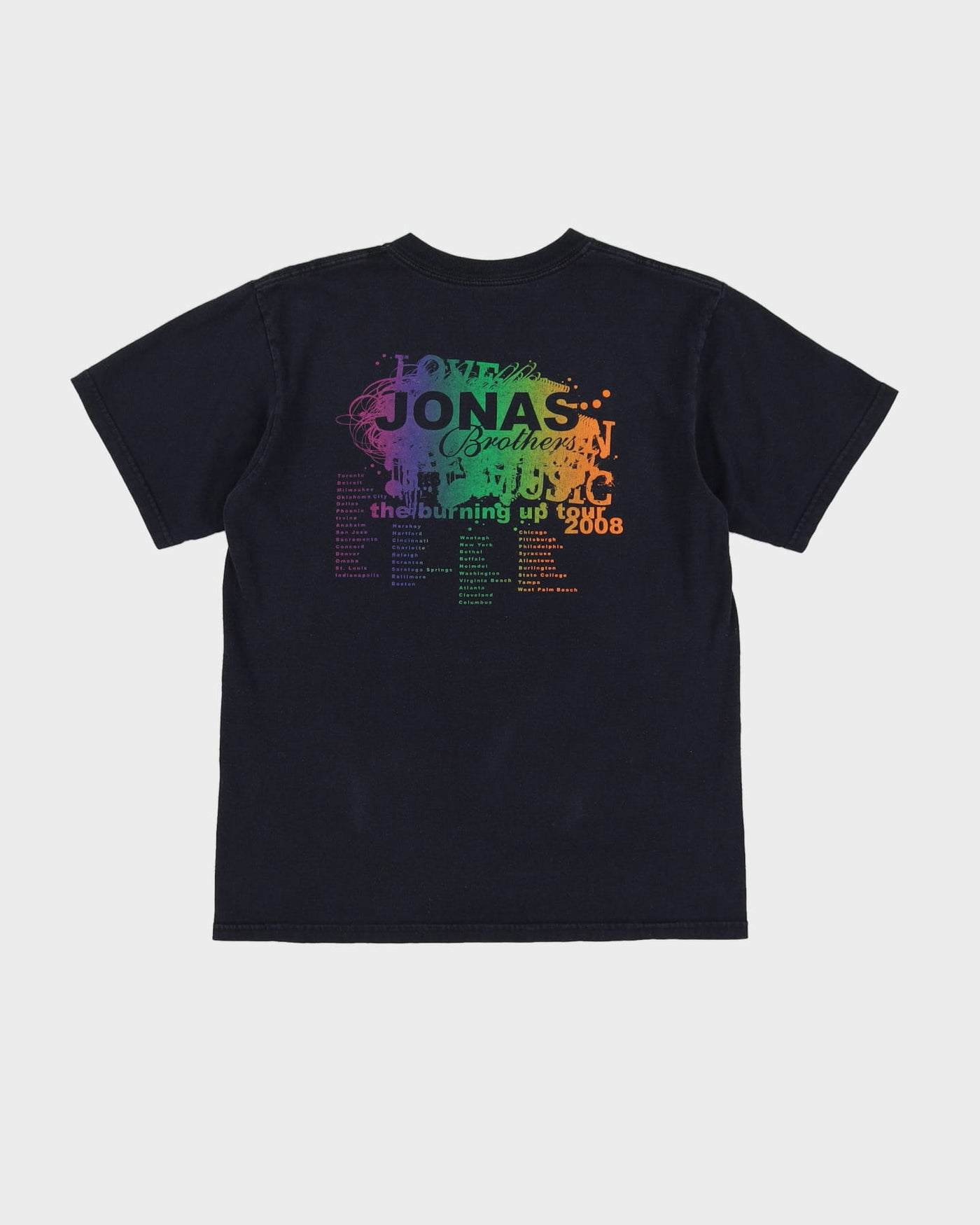 2008 Jonas Brothers Graphic Tour T-Shirt - M