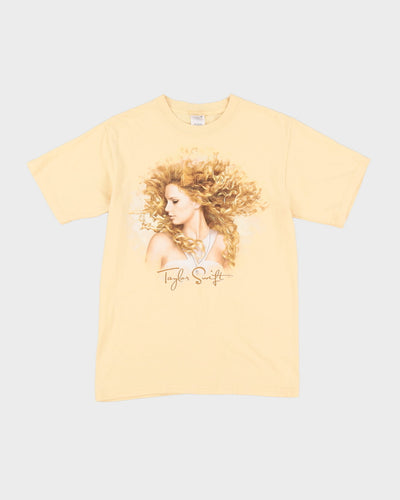 Y2K Taylor Swift Fearless Tour Yellow Band T-Shirt - M
