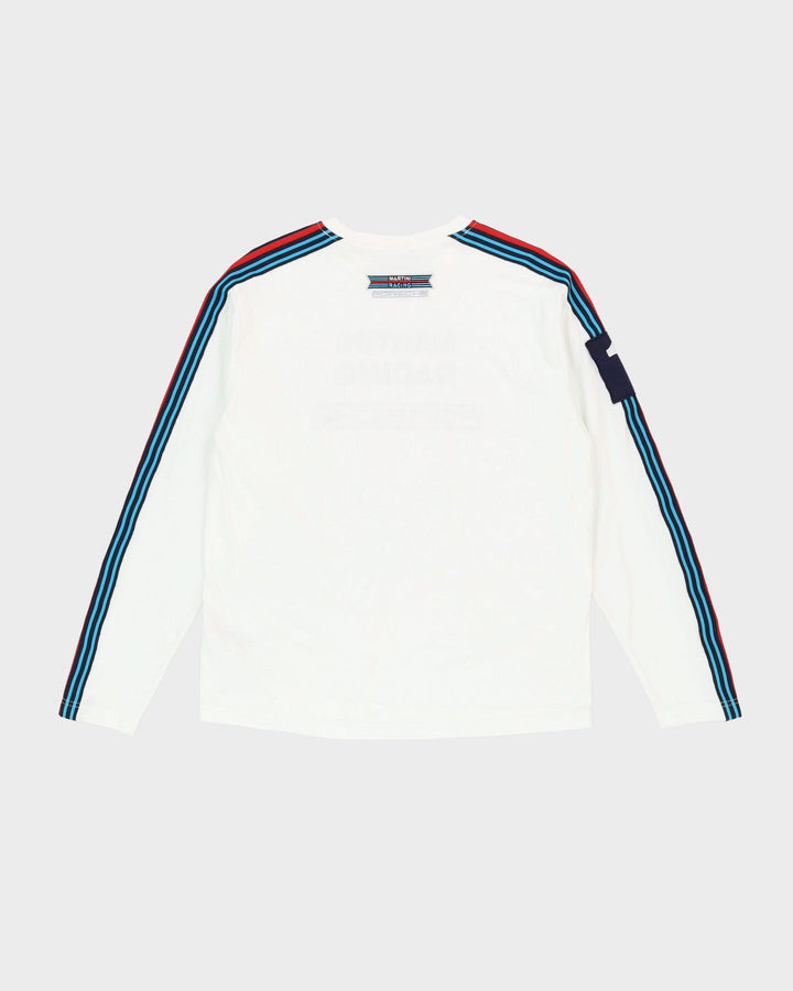 00s Porsche Martini Racing White Long-Sleeve T-Shirt - L / XL