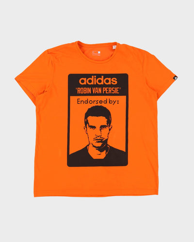 00s Robin Van Persie Netherlands Orange Adidas T-Shirt - XL
