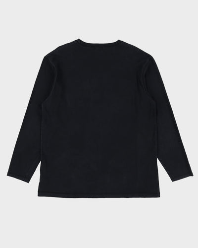Vintage 90s Calvin Klein Black Long Sleeve T-Shirt - L