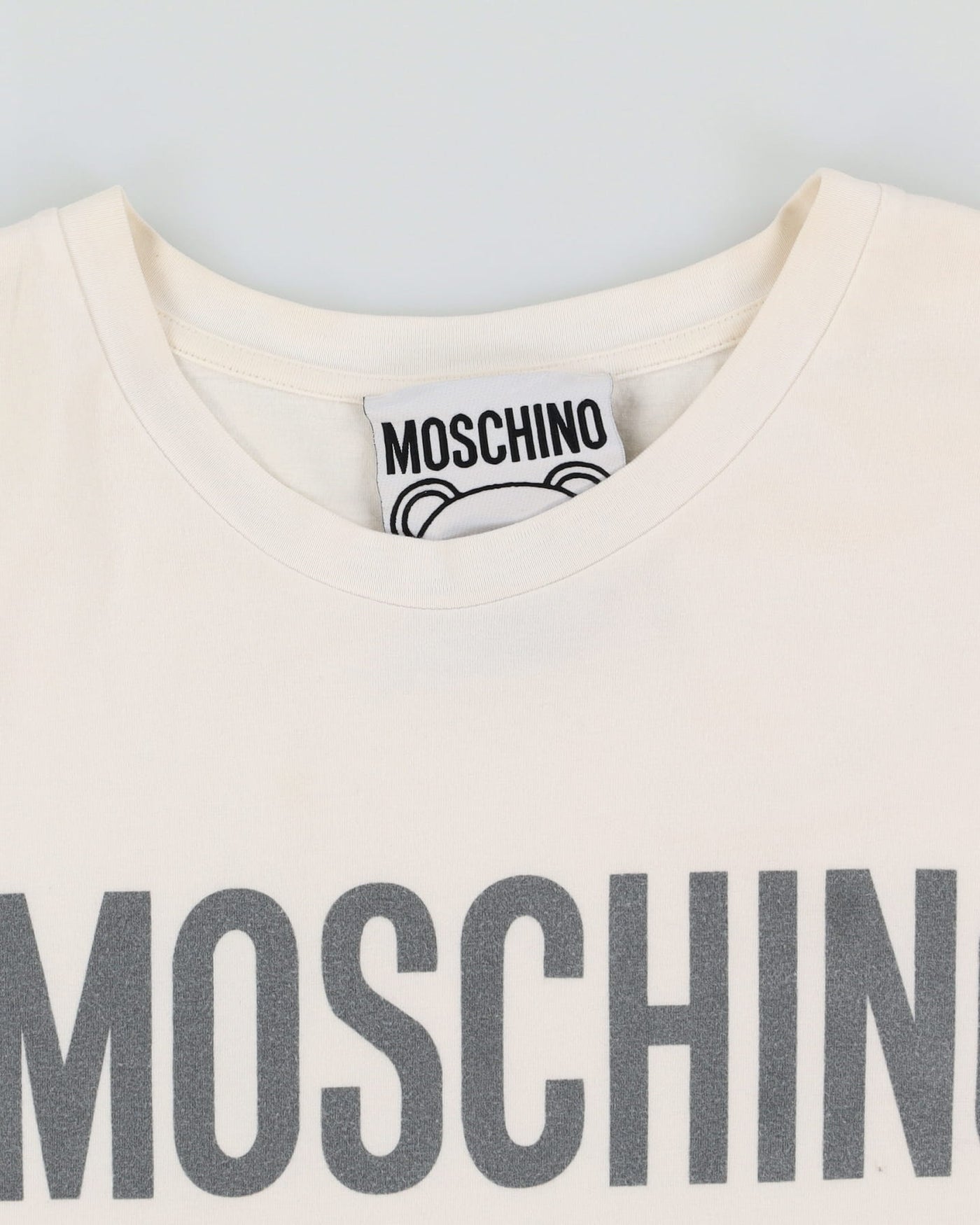 00s Y2K Moschino This Is Not A Moschino Toy Bear White T-Shirt - M