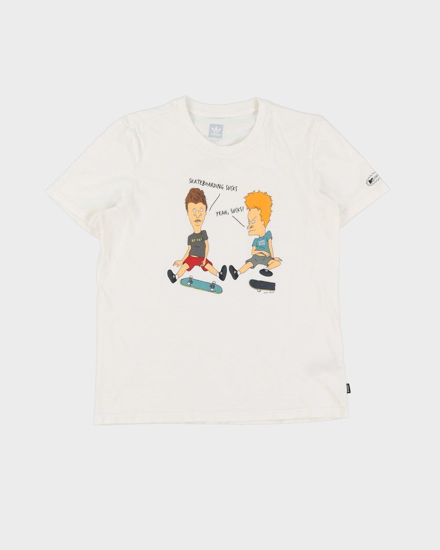 Adidas Beavis And Butt-Head White T-Shirt - M