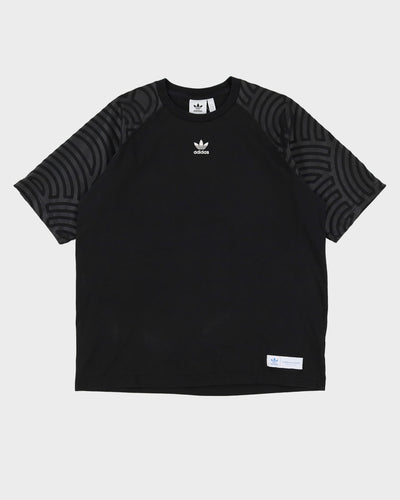 Adidas Black Raglan Sleeve T-Shirt - XXL