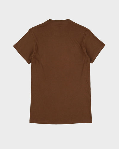 Da Bomb Graphic Print Brown T-Shirt - XS