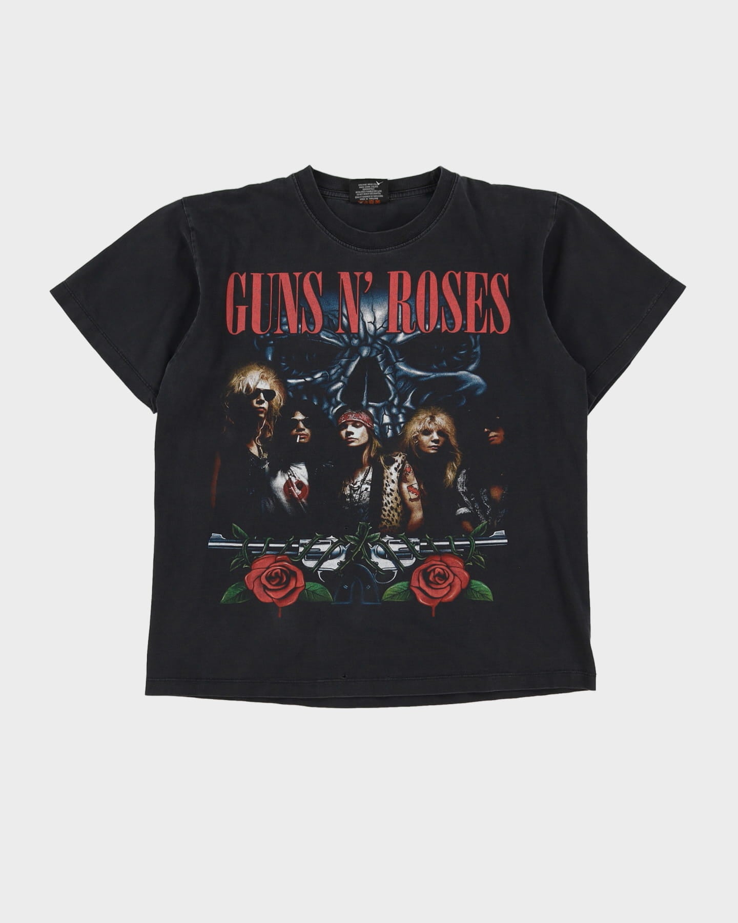 Early 00s Guns N' Roses Black Graphic T-Shirt - XL