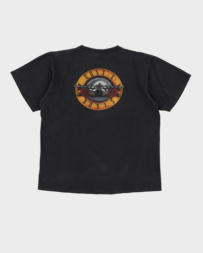 Early 00s Guns N' Roses Black Graphic T-Shirt - XL