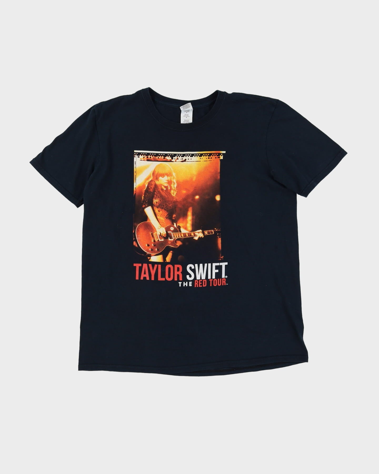 2012 Taylor Swift Red Tour Black Graphic Band T-Shirt - L