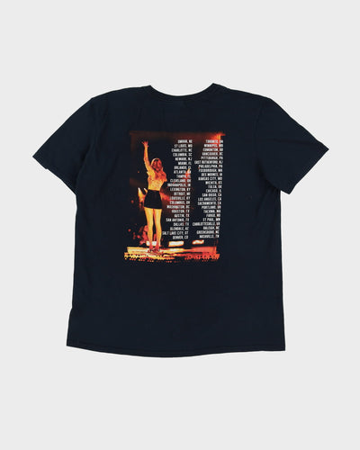 2012 Taylor Swift Red Tour Black Graphic Band T-Shirt - L