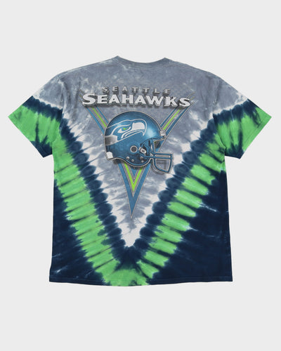 Style Seattle Seahawks NFL Tie-Dye Team Logo Graphic T-Shirt - XL