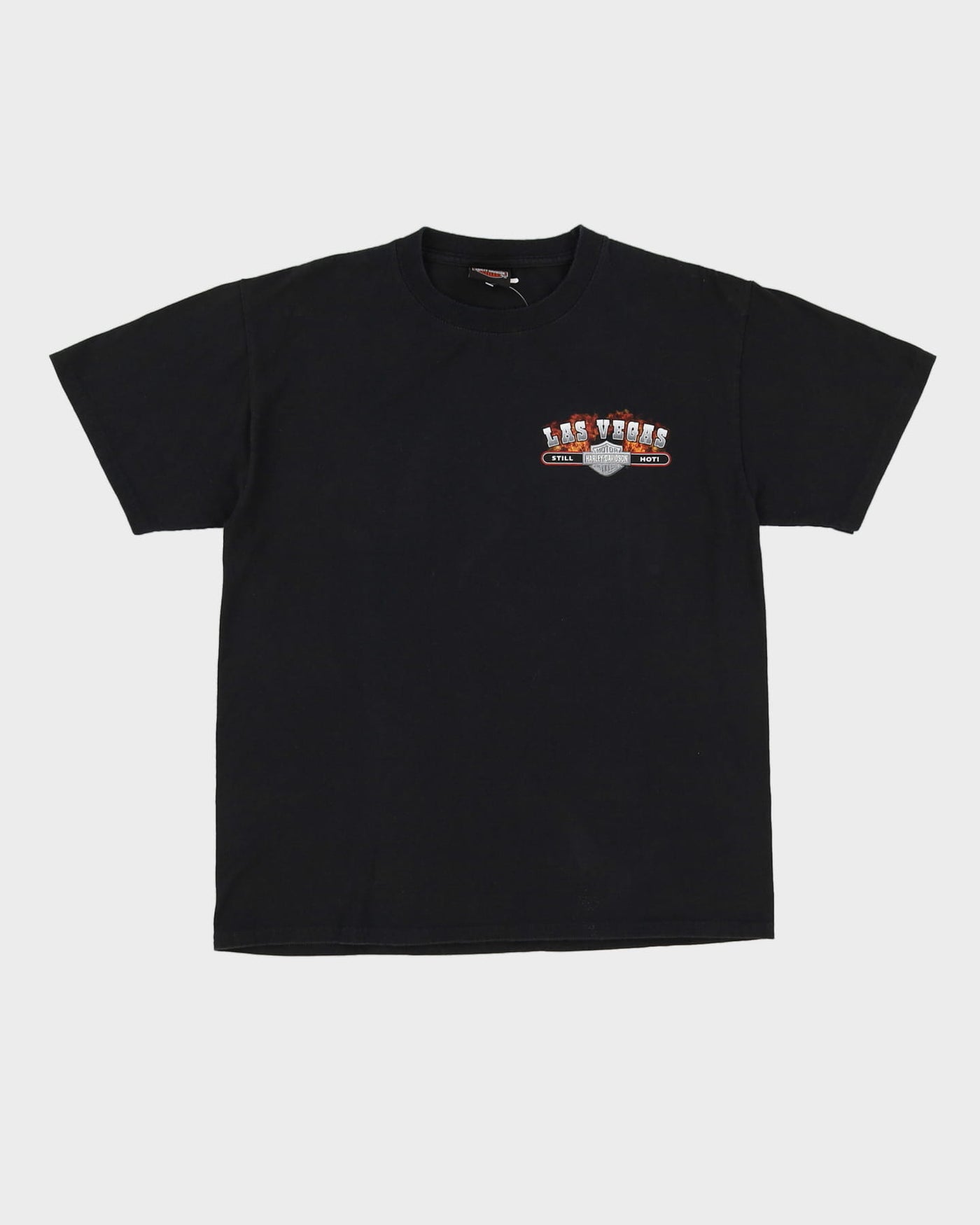 2002 Harley Davidson Las Vegas Black Graphic T-Shirt - M