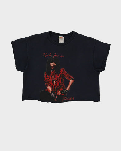 00s I'm Rick James Bitch Cropped Black Graphic T-Shirt - L