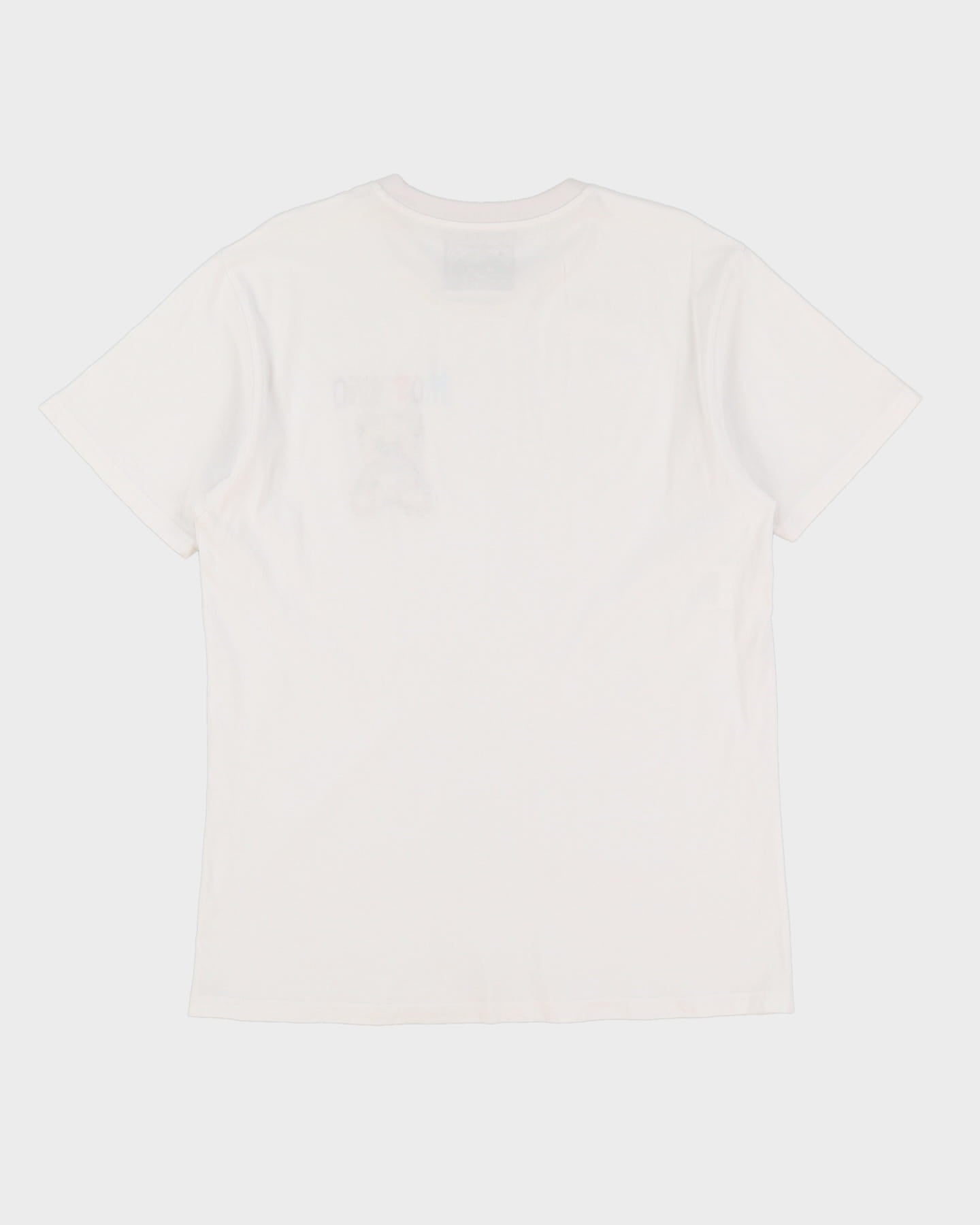 2017 Moschino Bear With Jewels White Designer T-Shirt - L