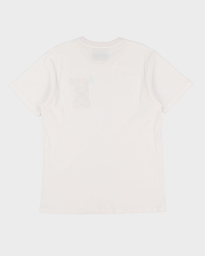 2017 Moschino Bear With Jewels White Designer T-Shirt - L