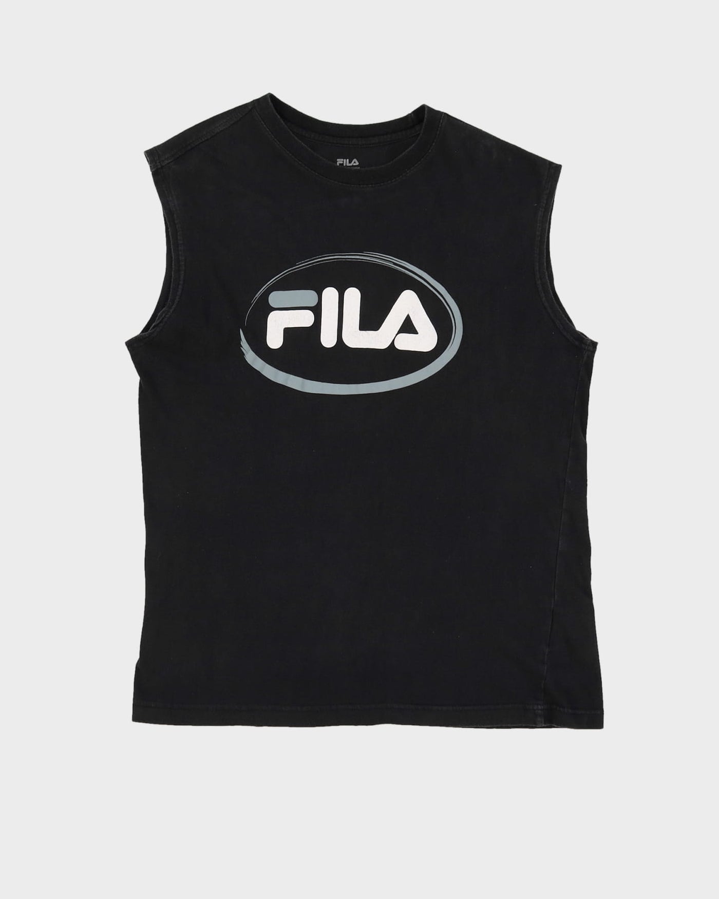 FILA Faded Black Basic Logo Vest - M