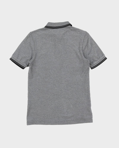 Fred Perry Grey / Black Slim Fit Polo Shirt - S
