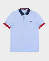 Fred Perry Blue Slim Fit Polo Shirt - M