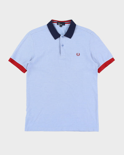 Fred Perry Blue Slim Fit Polo Shirt - M