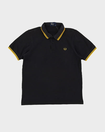 Fred Perry Black / Yellow Slim Fit Polo Shirt - L