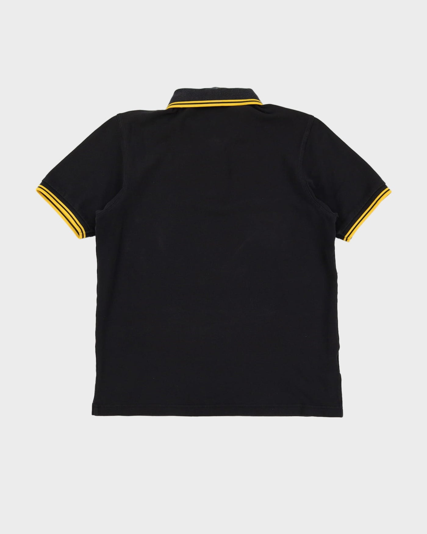 Fred Perry Black / Yellow Slim Fit Polo Shirt - L