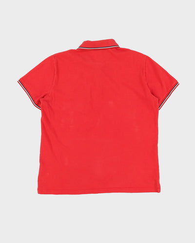 Moncler Red Slim Fit Polo Shirt - L
