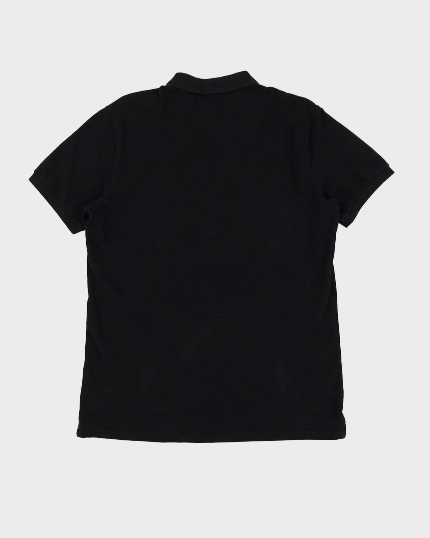 Vintage Benetton Black Slim Fit Polo Shirt - L
