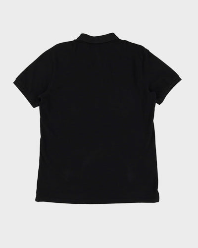 Vintage Benetton Black Slim Fit Polo Shirt - L