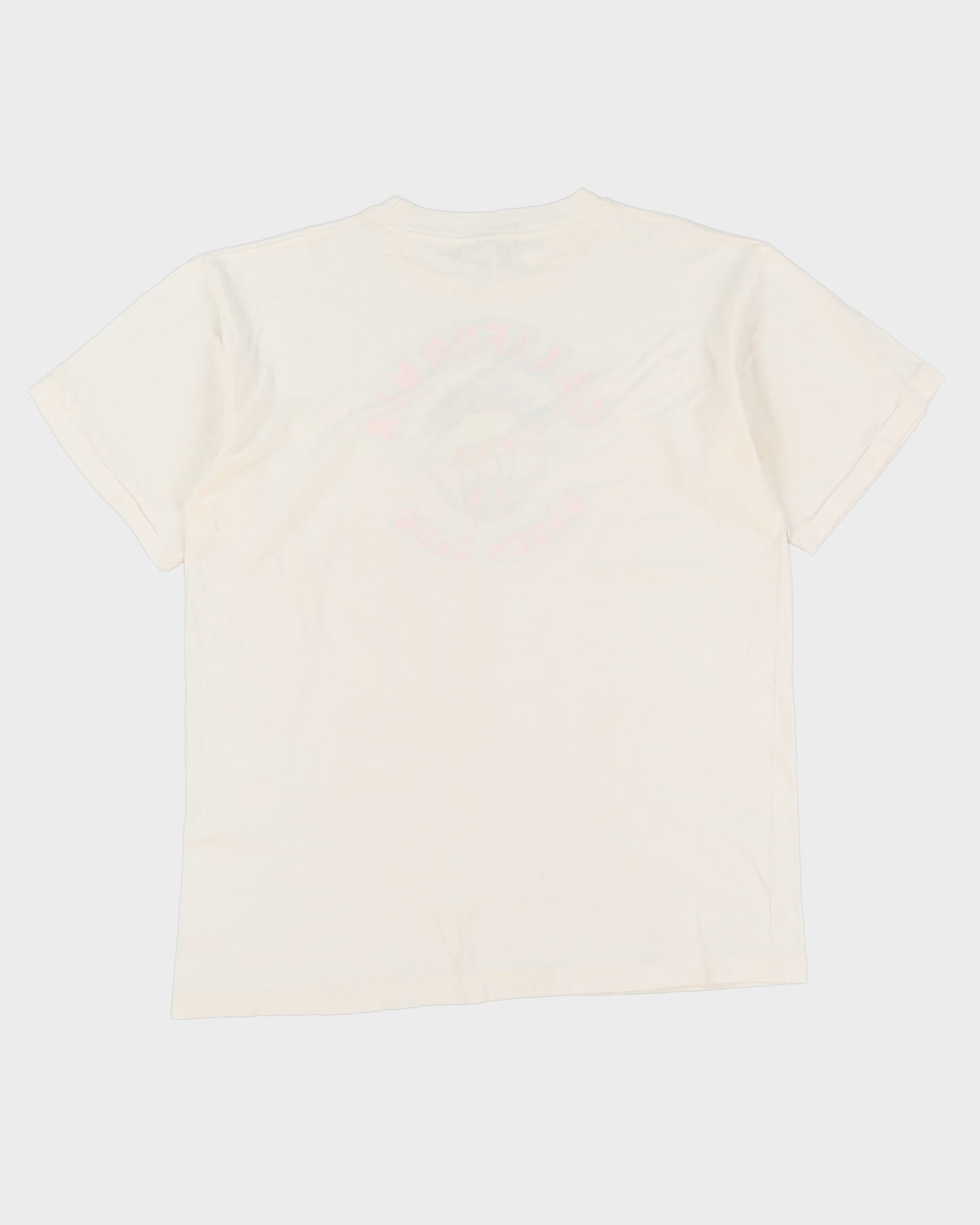 Vintage 80s California Beach Club White Single Stitch T-Shirt - L / XL