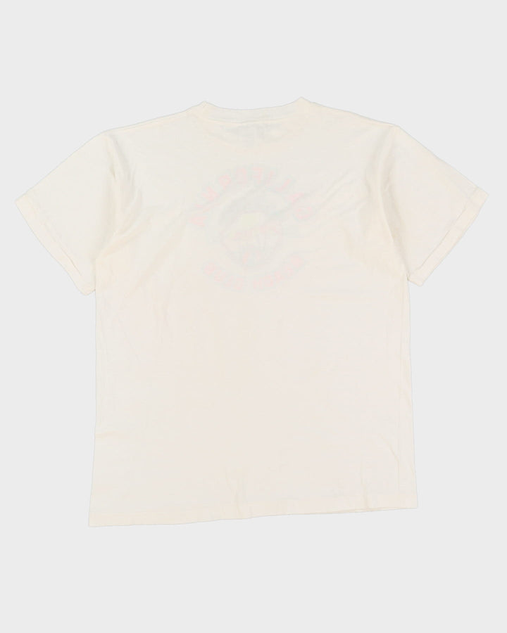 Vintage 80s California Beach Club White Single Stitch T-Shirt - L / XL