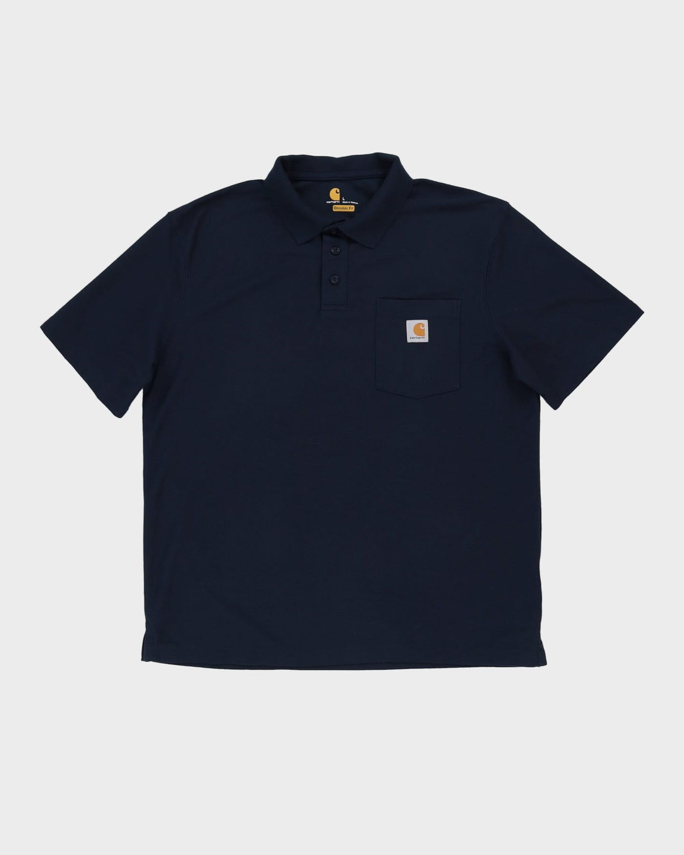 Carhartt Navy Pocket Polo Shirt - L