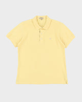 Burberry Slim Fit Yellow Polo Shirt - M