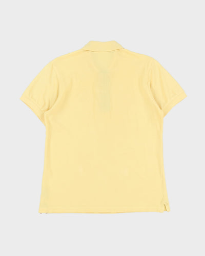 Burberry Slim Fit Yellow Polo Shirt - M