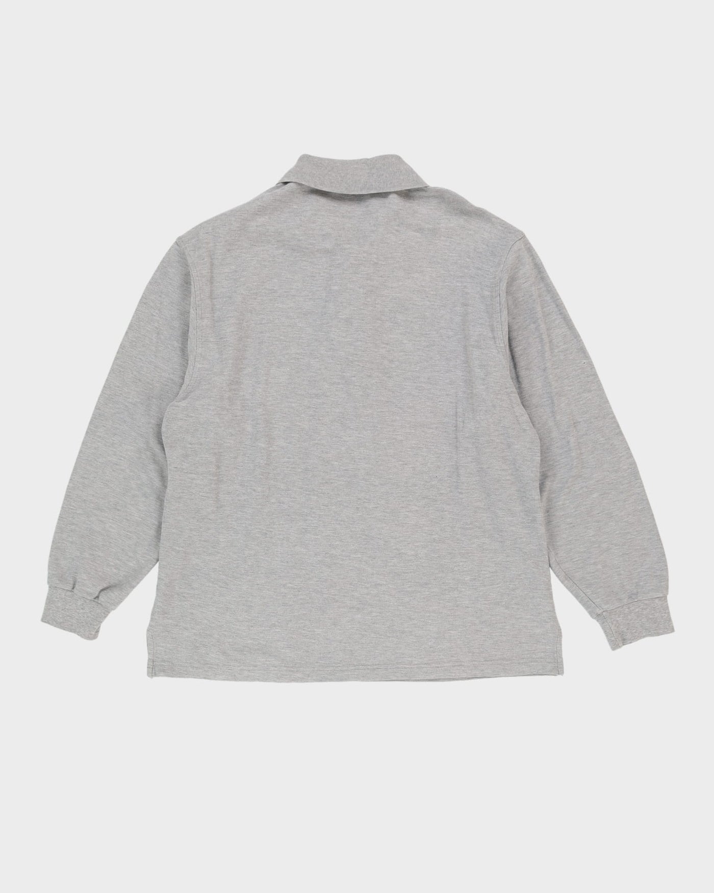 Balenciaga Grey Long Sleeve Polo Shirt - M