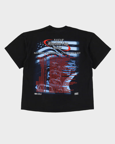 2003 Nascar Winston Cup Black Graphic T-Shirt - XL